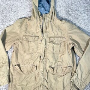 Vintage Gap unisex Tan Hooded Jacket